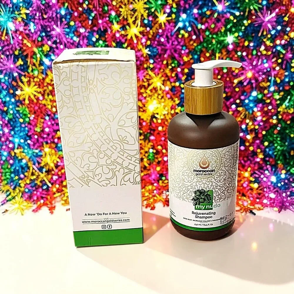 Moroccan Gold Series My NuDo Rejuvenating Shampoo New In Box 8.45 oz MSRP $60
